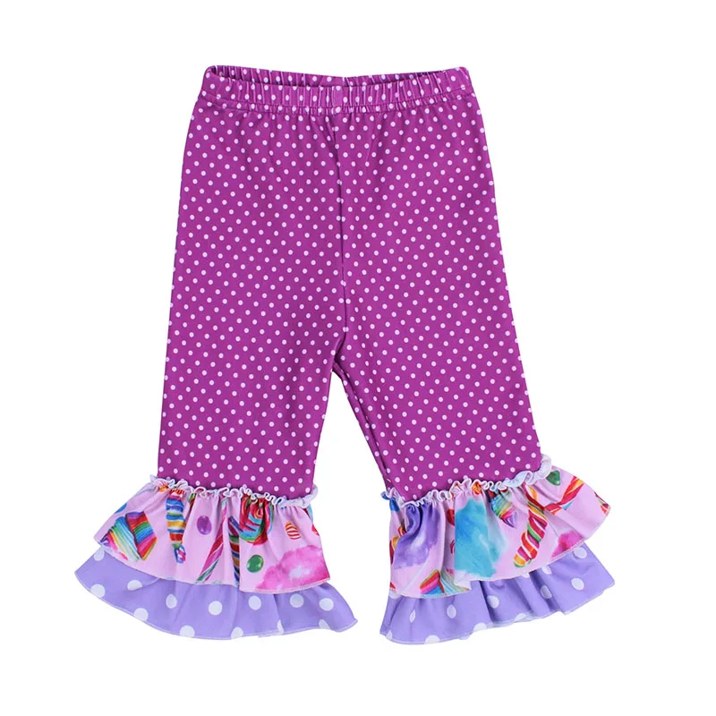 
Newest Lollipop Print Children Fashion Baby Girl Clothing Outfits Kids Capri Clothing Set wholesale baby clothes set 