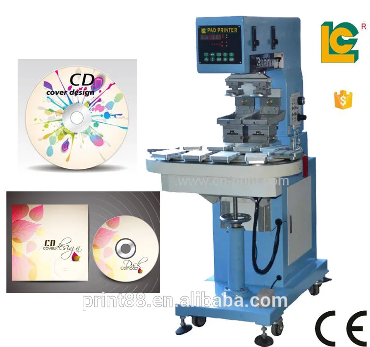 High precision 2 Color conveyor belt pad printing machine for CD Toys