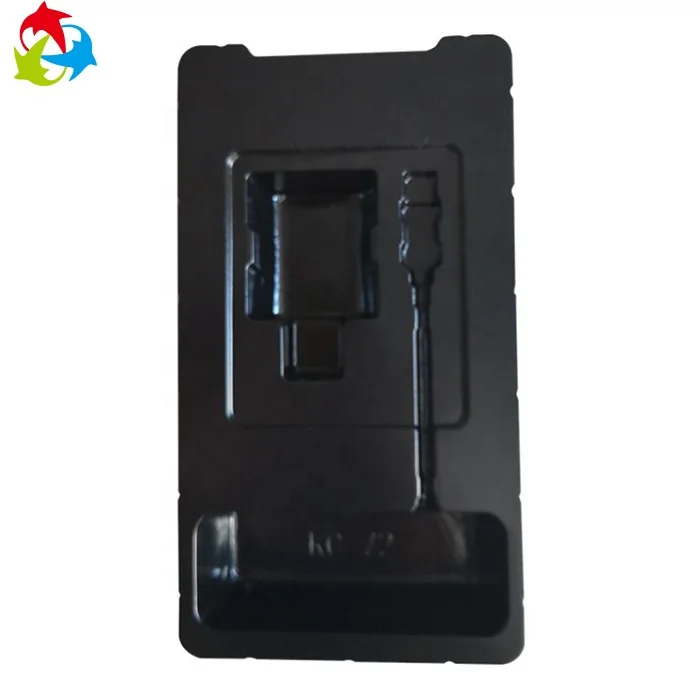 
Wholesale Cell Phone Accessories Packaging Plastic Tray for Charger 
