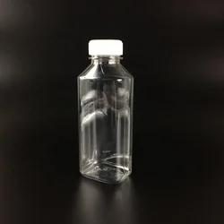 Disposable 350ml PET Plastic Juice Wine Water Bottle Beverage Bottle
