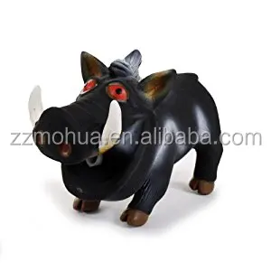Wild Boar Dog Toy for Aggressive Chewers Funny Latex Rubber Squeeze Grunting Pig Sound Play  Squeaky Pig Dog Toys