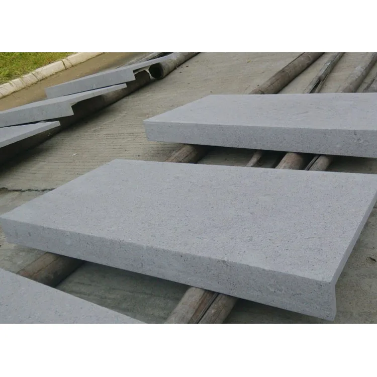 Flamed natural bullnose grey granite swimming pool coping stone