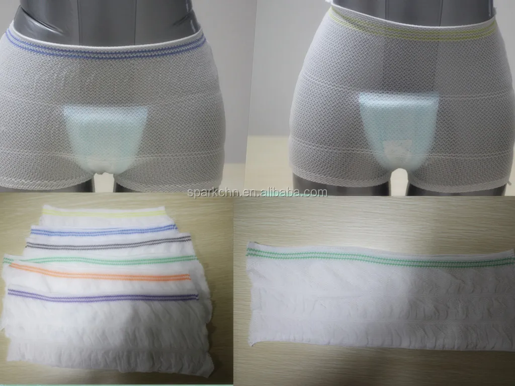 Медицинские и медицинские сетчатые одноразовые штаны для недержания мочи с гигиенической прокладкой/прокладкой для недержания мочи