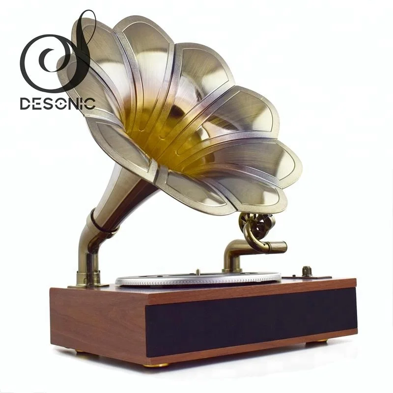 Antique horn gramophone phonograph turntable record player wholesale