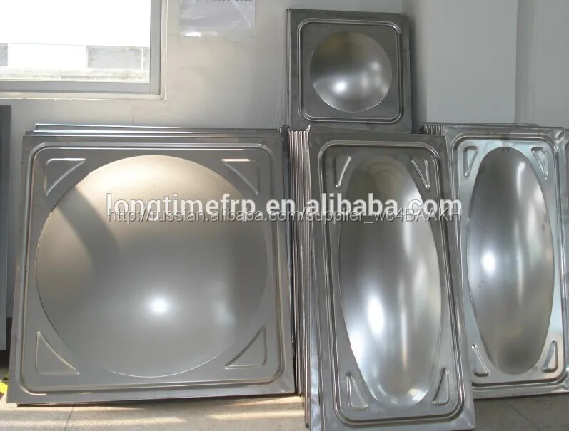 Листовой стали резервуар для воды, секционные бака для воды с оцинкованной стали панель