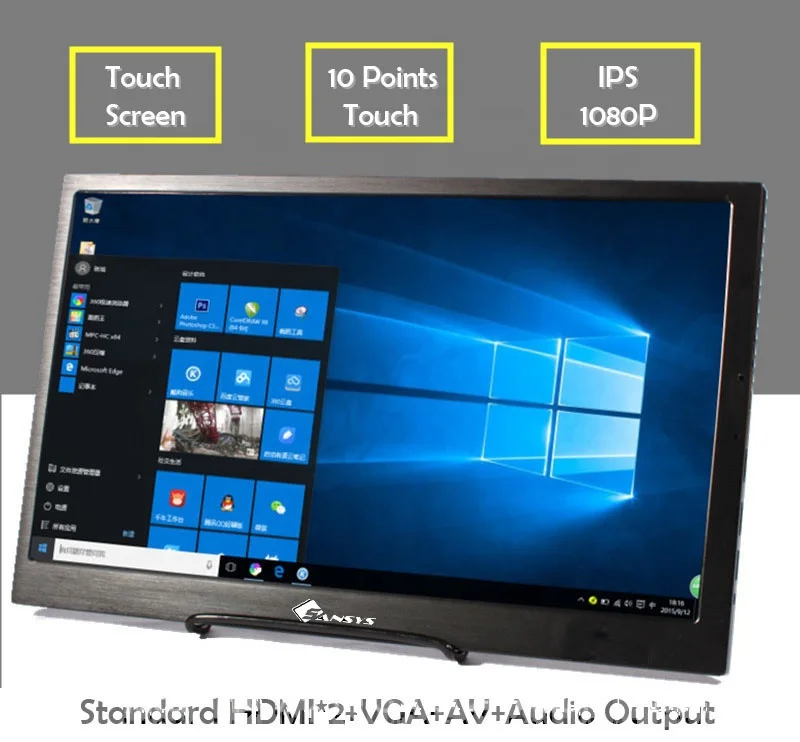 Hot selling SANSYS 15.6 1920x1080 portable touchscreen for monitor laptop 15.6 led gaming monitor