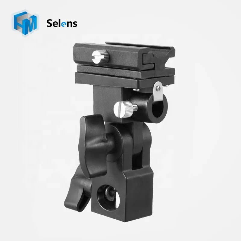 Selens Flash Bracket B Shoe Umbrella Swivel Holder Light Stand