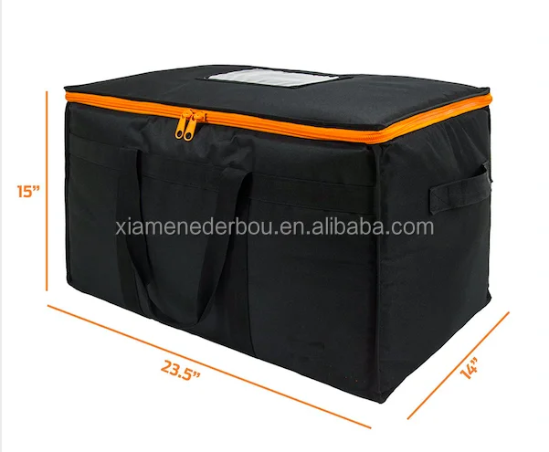 Commercial food delivery bag,Heavy Duty Bag with Strong Insulation.Large Capacity  (23x14x15).