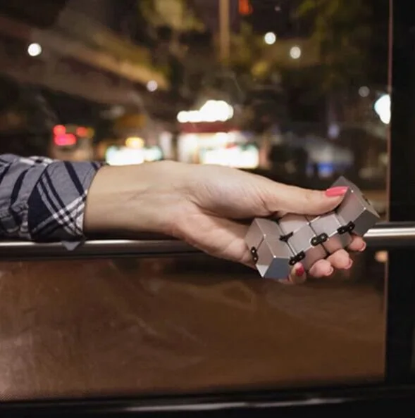 Stress relief ABS plastic infinity cube desk mini magic fidget cube