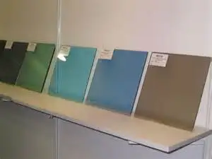 Building Glass bronze blue grey green brown 3-19mm tinted / reflective glass