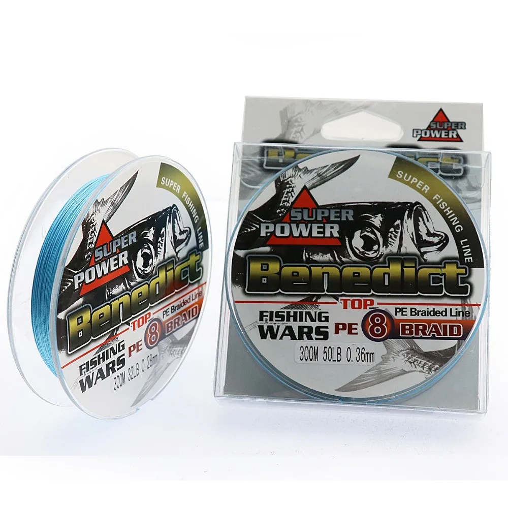 Retail BENEDICT  6LB-100LB 100m 300m 4 strands100% PE Braided Multifilament Line