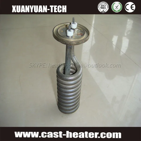 CE Approval Electric Coil Spiral Shape Tubular Heater For Water Heating