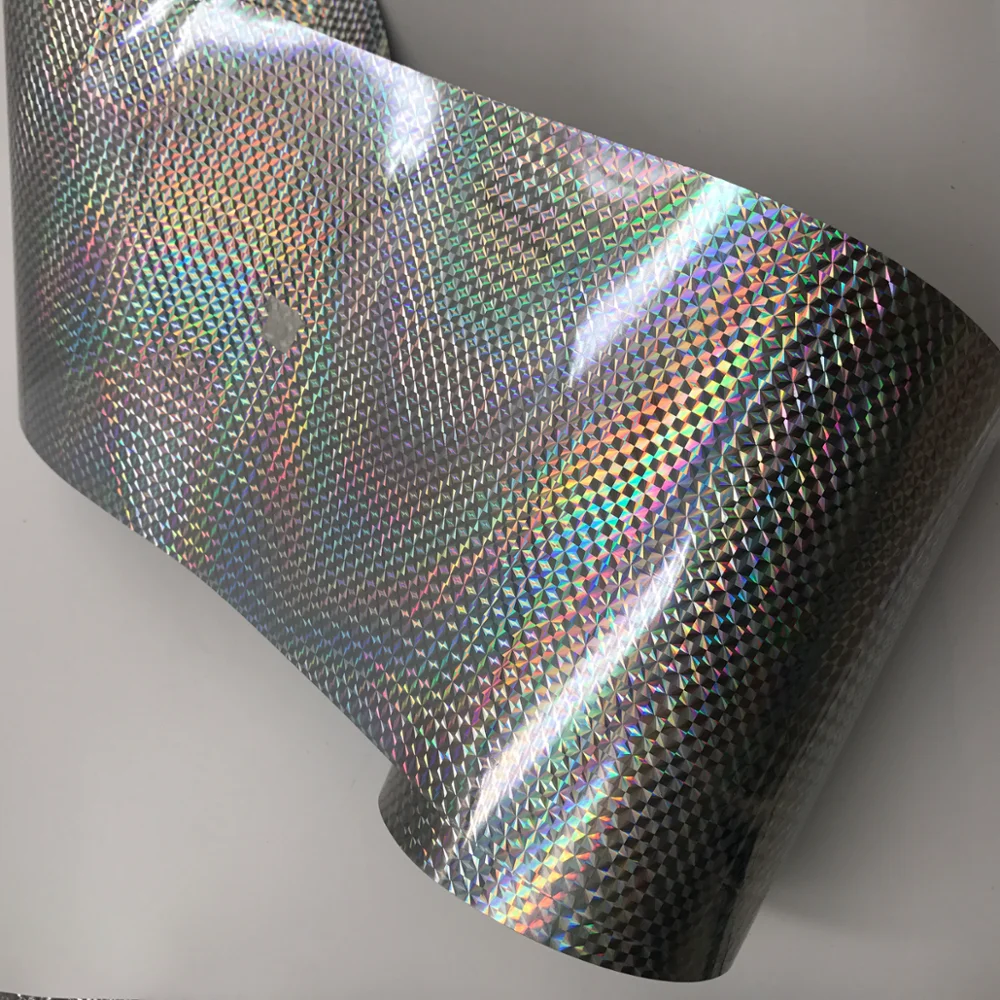 PET printing labels transparent hologram foil rainbow pet film label
