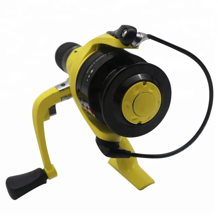 Double Drag REAR Spinning Reel Larger Spool Max Drag Sea Boat Spinning yellow Fishing Reel