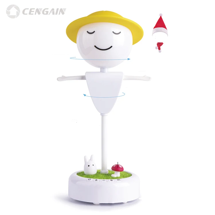 Creative Bedside Bedroom Scarecrow Night Light With Rechargeable Audio Function
