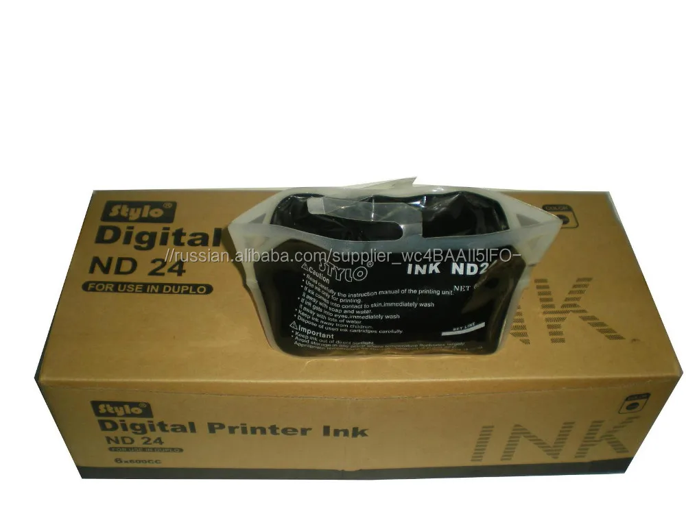 Чернила картридж для Дубликатора DUPLO ND24 с черными чернилами