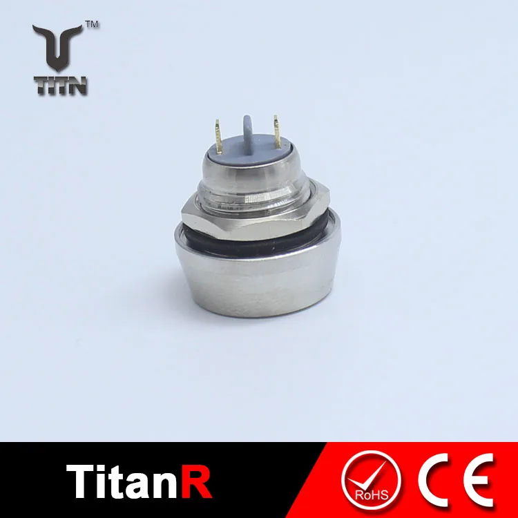 Tiny flat reset waterproof push button switch 120v