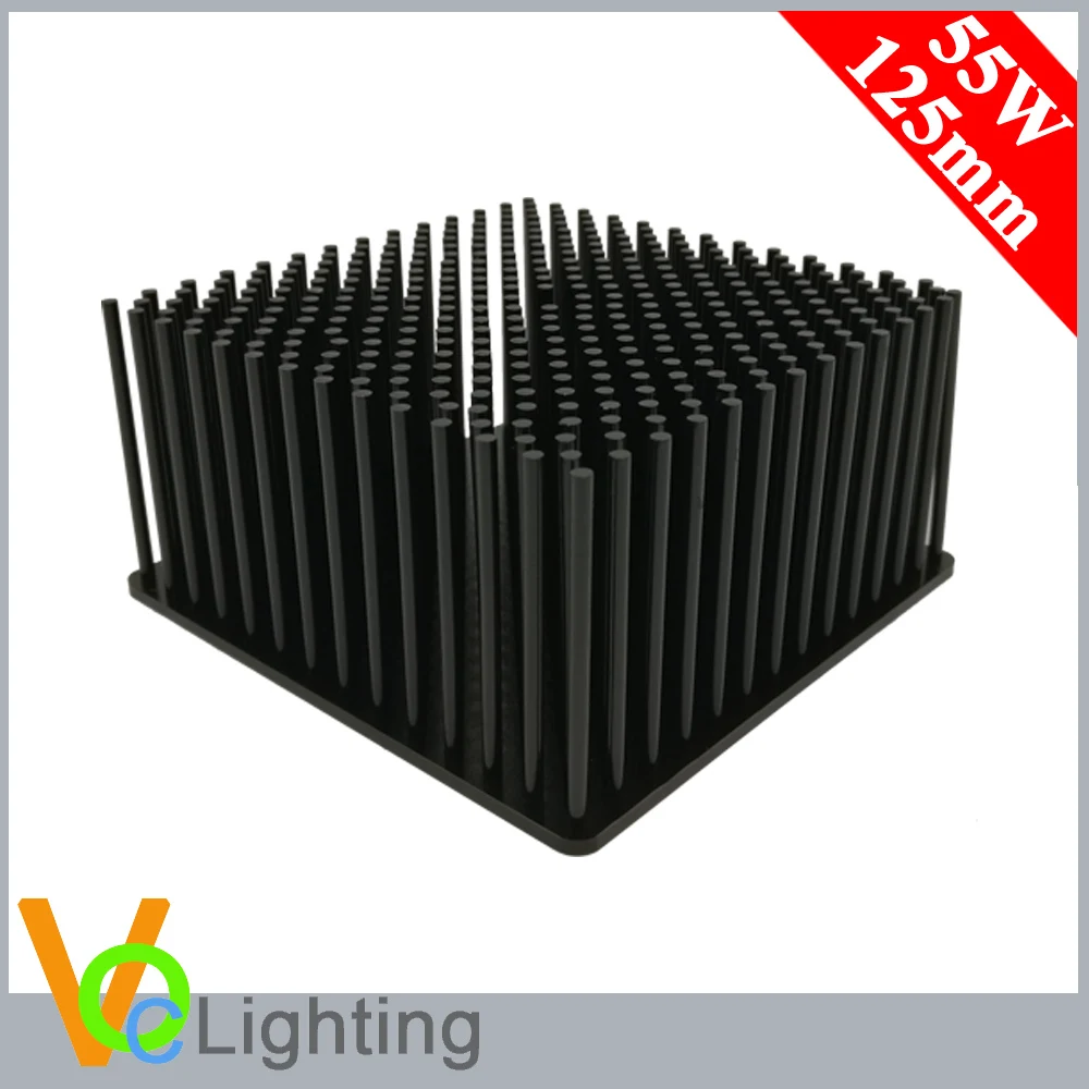 Square COB Vero29 55W Aluminum Pin Fin Passive Heatsink for LED Lighting