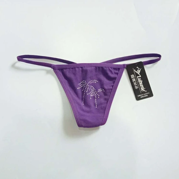 LUBUNIE 5710 lady underwear panties ladies cotton thongs for women sexy g-string
