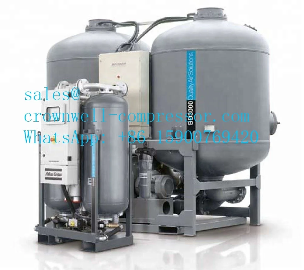 CD360 CD480 CD630 Atlas Copco Heatless desiccant dryers CD series 763-1336 CFM ,360-630 l/s