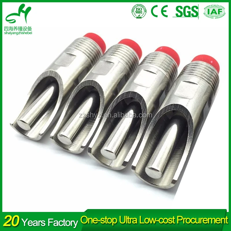 Оптовая продажа Нержавеющей Стали Воды Свинья Ниппельные Поилки Для Свиней Сельскохозяйственное Оборудование