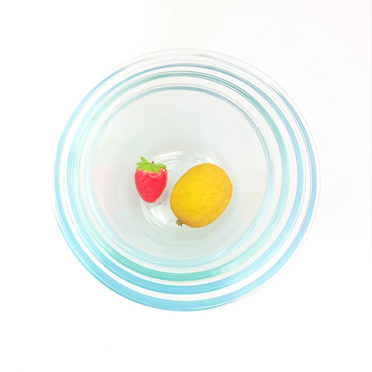 2020 hot sale oven use glass mixing bowl microwave bowl with lid