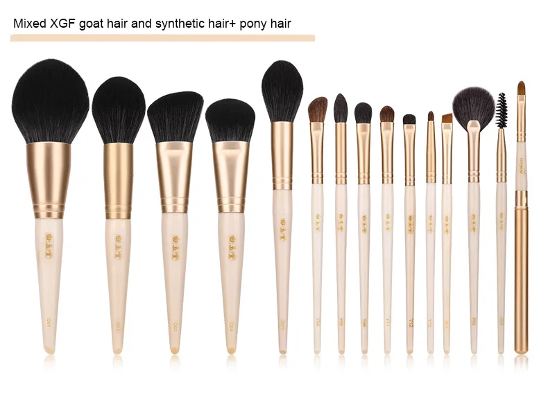 MSQ 15pcs new product 2019 make up brushes BYT series soft BSF synthetic hair beauty cosmetics