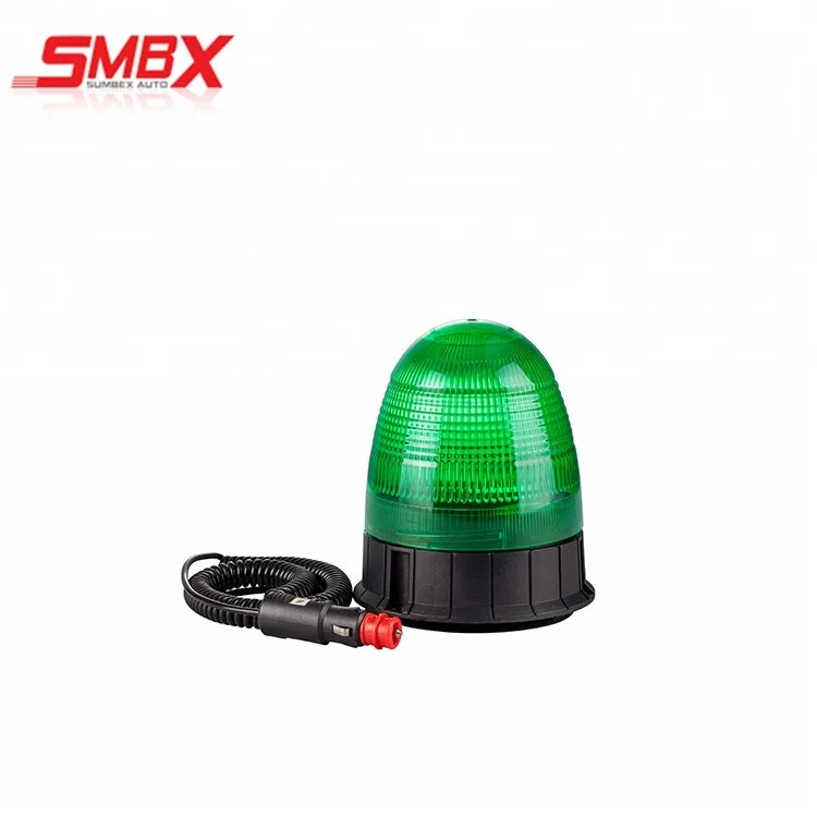 SMBX Factory 12 -24v Green led Flash Strobe warning  LED Rotating Warning Beacon light  for trucks