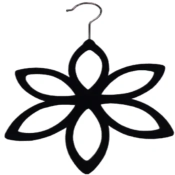 
Non-Slip Tie Scarf Belt Hanger Velvet Flocking Hook Clip Organizer For MF Hanger 