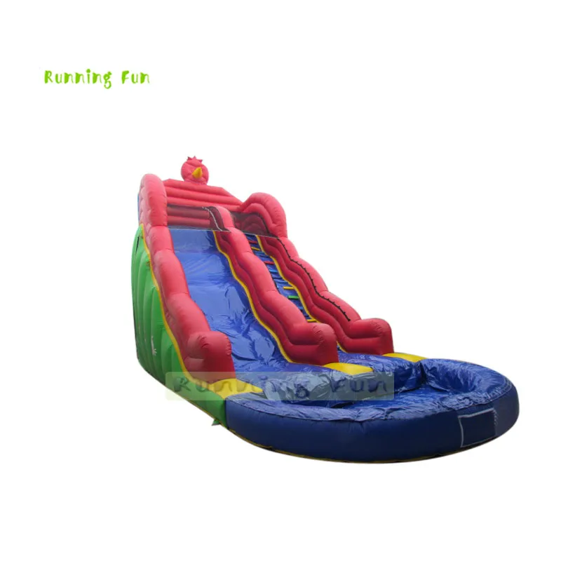 Party Rental Blow Up Water Slide With Pool Big Inflatable Backyard Water Slide Inflatable Chute With Ball Pit Pool