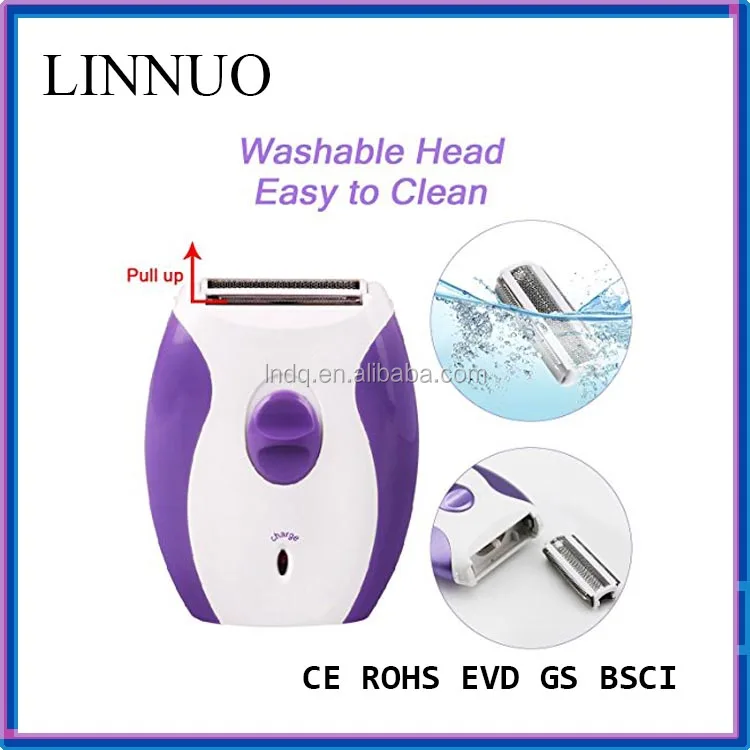 Waterproof Lady Electric Shaver WET/DRY Shaver Trimmer bikini shaver Facial hair remover