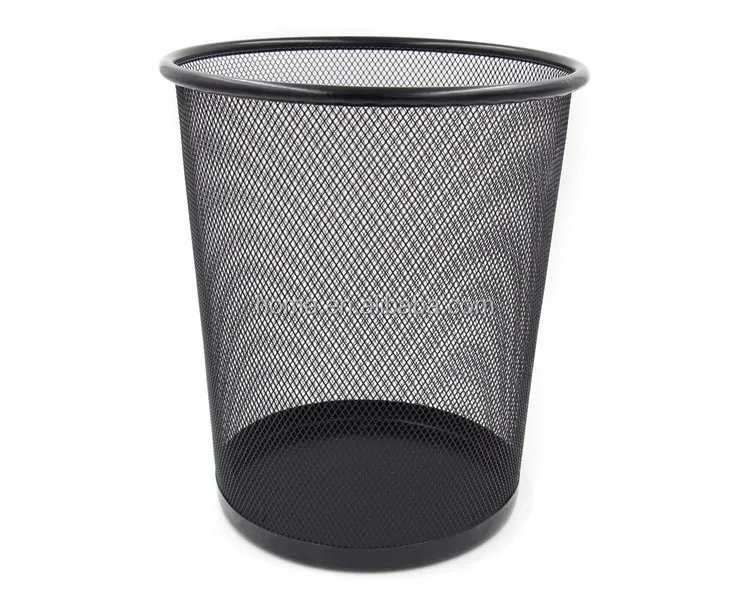 Office metal mesh waste bin