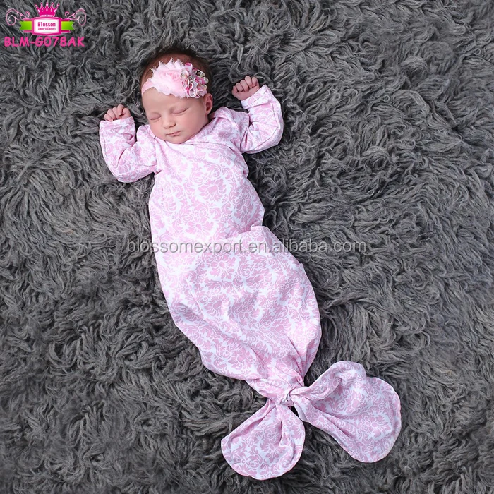 Pictures of latest gowns long sleeves new pattern icing ruffle white floral pink body baby sleeping bags