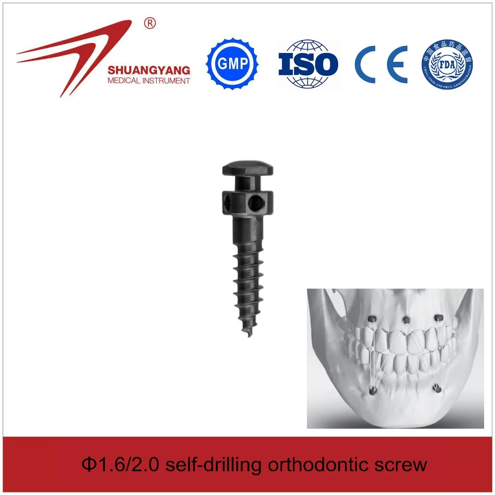 (IMF titanium nail) Dental self-drilling and pressing titanium orthodontic mini screw