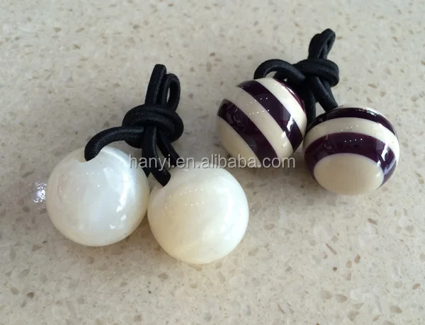 
The ball ponytail holder high-end hair elastic cellulose acetate accessories 