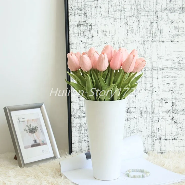 S-172 PU Tulips Artificial Flowers Real touch Artificial Flower Bouquet Artificial Flower Decoration