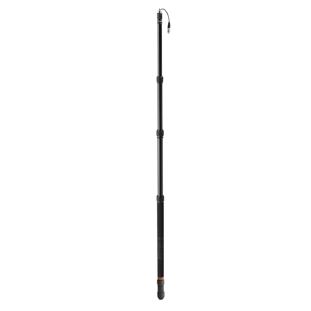 E-IMAGE BA09P 2.6 meters newly Aluminum Telescoping Microphone Boom Pole with integrated XLR cable