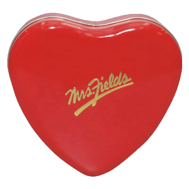 
love heart shaped Wedding candy cookie packaging chocolate gift window tin box 