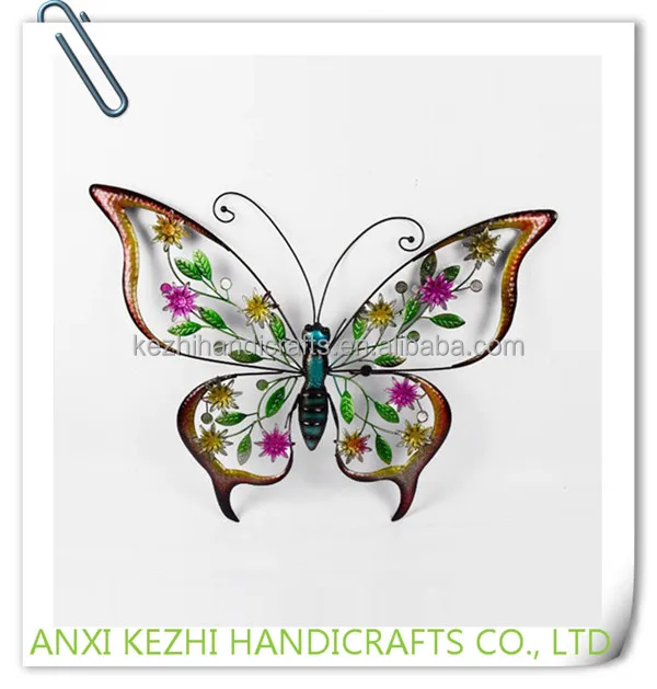 KZ160216 China wholesale Wrought iron butterfly metal wall decor