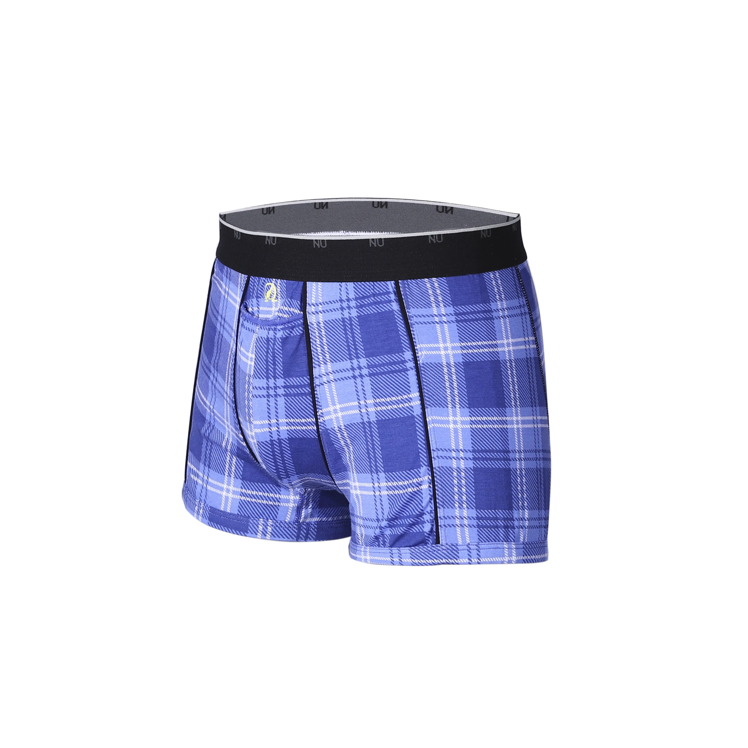 Hot selling boxer briefs elastic waistband  mens underwear with blue