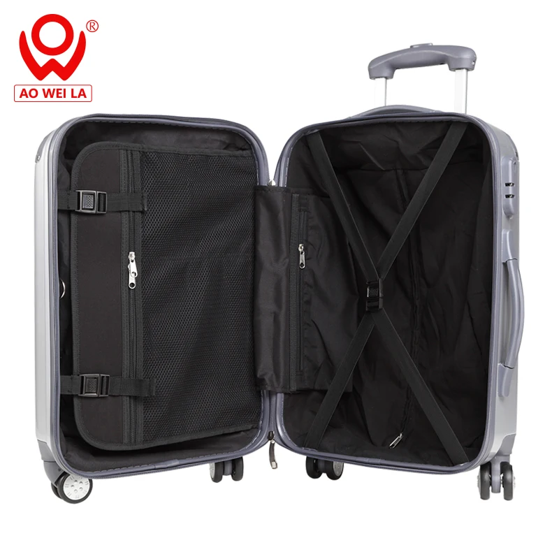 
Most Popular 360 Degree Rotating Wheels Luggage,Abs Hard Shell Women Black Luggage Spinner 