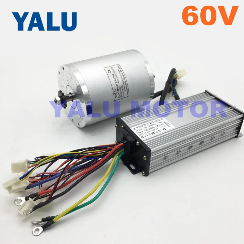 YALU BM1109 2000W Brushless Motor 48V Electric E scooter BLDC Motor with Controller for Comversion DIY EBike Kit