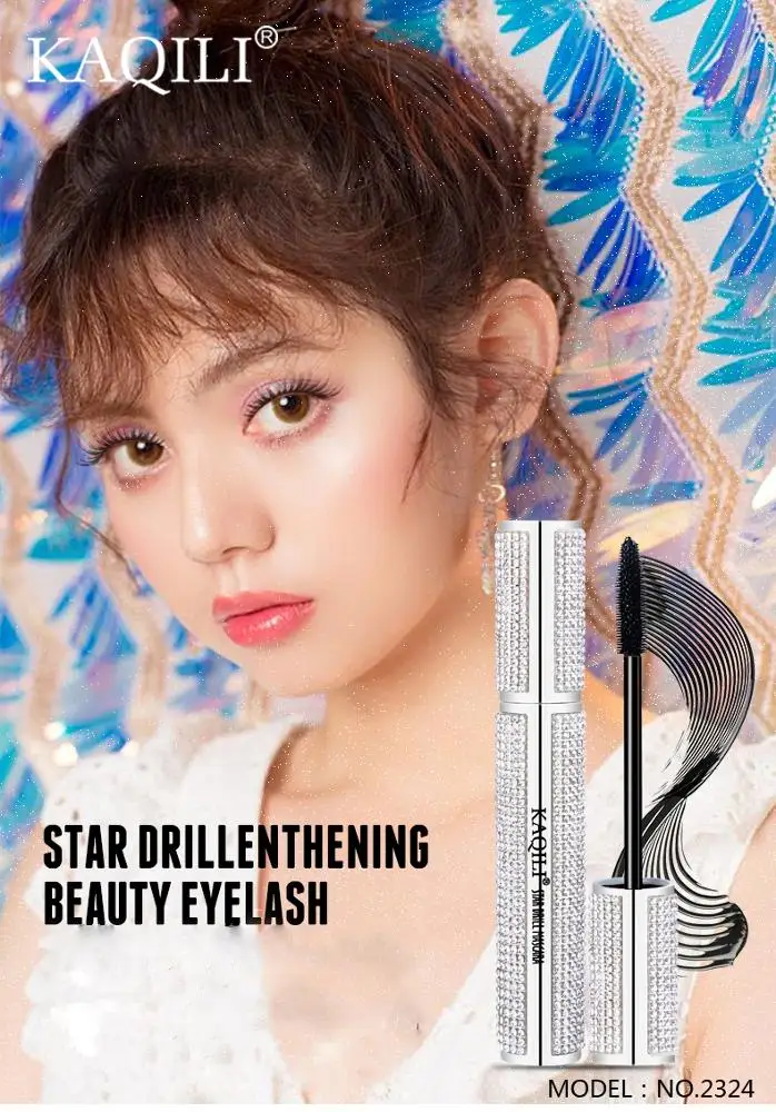 Starry gem tube  long lasting mascara quick dry curling  eyelash cream  make up waterproof  mascara