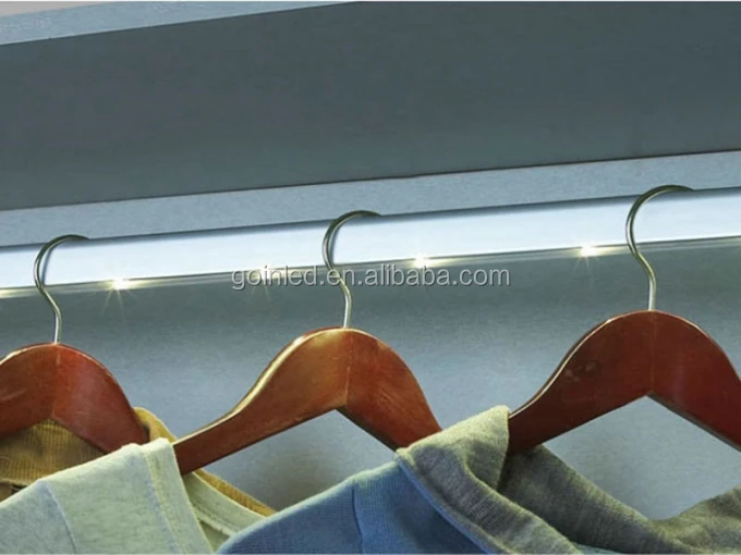 wireless motion sensing closet cabinet led split closet rod lights dc12v