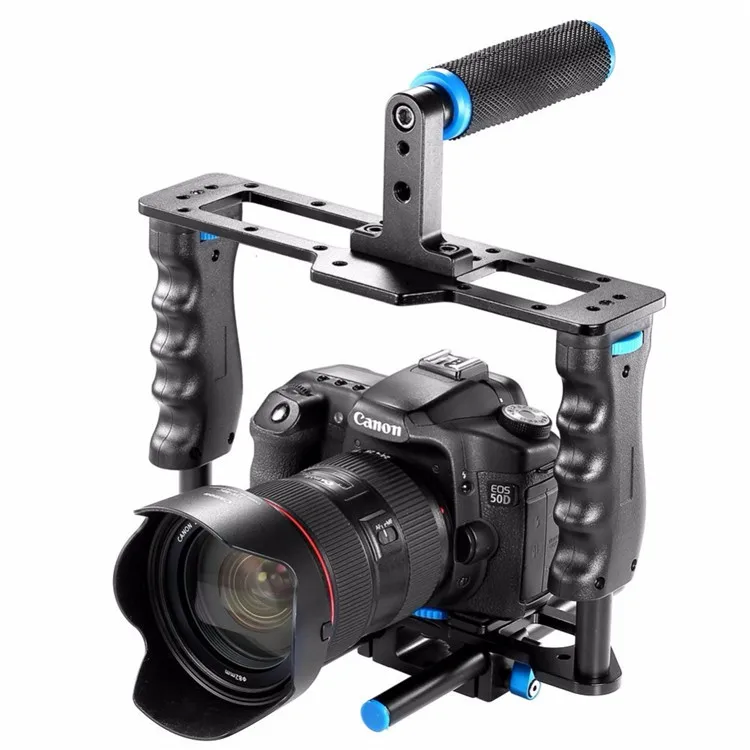 YEALNGU DSLR Camera Cage Stabilizer Rig C2 For BMCC For 5D III 5D Mark II 7D & D800