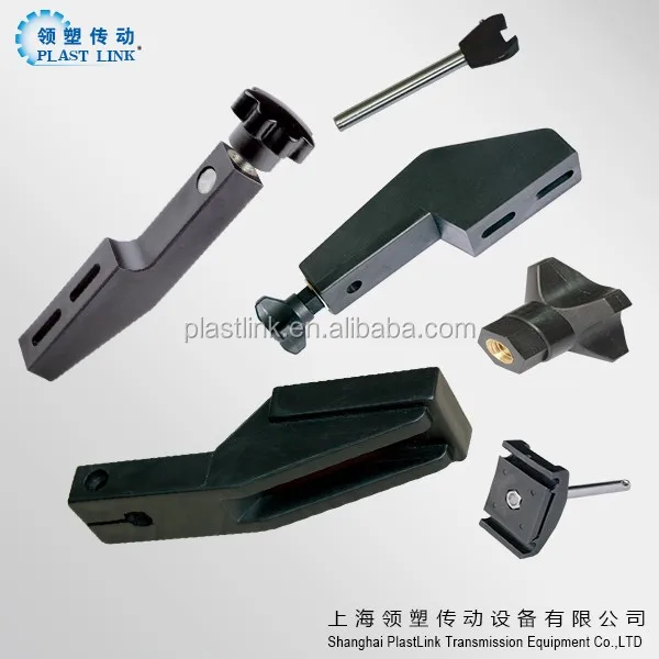 Plastlink Plastic adjustable Conveyor side bracket mounting to conveyor guide rail