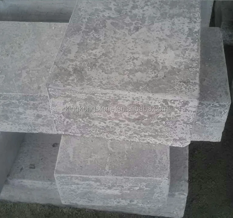 
Factory supply Chinese blue limestone stairs 16x30x100cm 