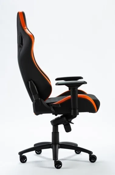 Game Computer Office Chairs Racing Seat Black and orange PVC Gaming Chair