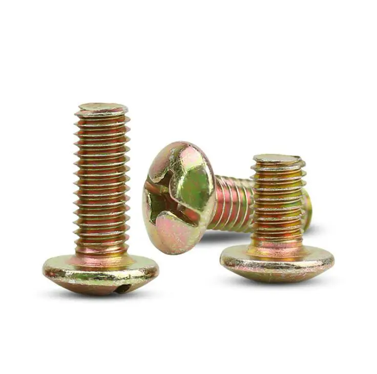 TM Large flat head screw [color zinc] plus hard large round head machine screw cross screw M6