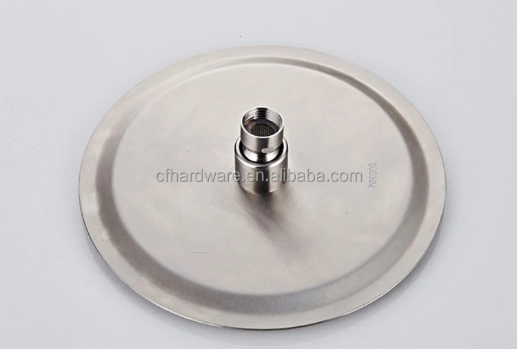 
Round Stainless Steel High Pressure Shower Head Ultra Thin Waterfall Full Body Coverage Showehead with Silicone Nozzle 